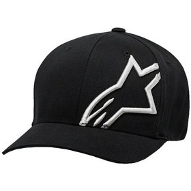 Resim Alpinestars Corp Shift 2 Curved Brim Şapka Siyah Beyaz 