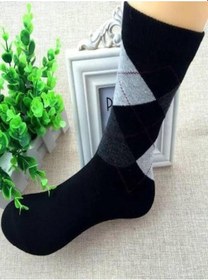 Resim 6'lı Ekose Erkek Çorap Çok Renkli 