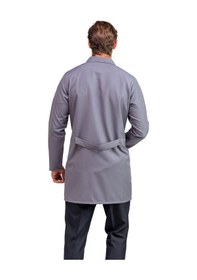Resim Doktor Öğretmen Erkek Önlük Ara Boy Ceket Yaka - 42 Gri-6529-42 Gri 