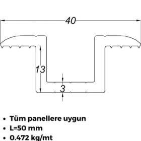 Resim Mexxsun Inges - Güneş Paneli Montaj Aparatı 10 Adet Orta Tutucu 10 Adet Kenar Sonlandırıcı - Solar Montaj 