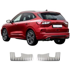 Resim Ford Kuga Uyumlu 2020 Ve Üzeri Krom Bagaj İç Eşiği 2 Parça Paslanmaz Çelik 