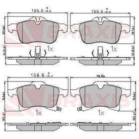 Resim Braxis Aa0604 Ön Fren Balatası Astra H-meriva A-meriva B-zafira B-corsa C-combo C Y17dt Z17dth 1605998 