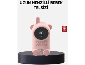 Resim Bebek Telsizi LCD Ekran Vox Iki Yönlü Iletişim USB Şarj Hafif Midastech 