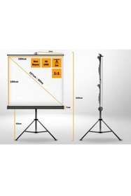 Resim LiteOut 160x160cm Tripod Projeksiyon Perdesi 