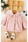 Resim SHEIN Pembe Kalp Detayli Yumos Bebek Ceket 