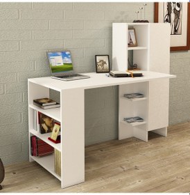 Resim Kalenderdekor1 Kalender Dekor Ayame Çalışma Masası Aym01 Beyaz 