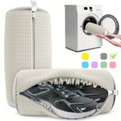 Resim 360° Derin Temizlik Ayakkabı Yıkama Makinesi Çantası: Yeniden Kullanılabilir Sneaker ve Tenis Ayakkabısı İçin Lekesiz Temizleme Seti, 39cm*19cm Boyutu - Çoğu Ayakkabı Tipine Uygun, Ayakkabı ve Makine Koruma, Çamaşır Torbası 