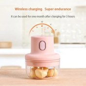 Resim Xinh 100ML Kablosuz Elektrikli Sarımsak Basın Mini Et Öğütücü Sıkacağı Ev Meyve Sebze Kıyıcı Mikser Gıda Işlemci Mutfak Aletleri | Sarımsak Presleri 