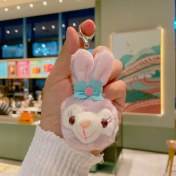 Resim Silver1 Peluş Bebek Aşk Düğmesi Çanta Kolye Sevimli Biblolar Bebek Çekicilik Küçük Kolye Anahtarlık (Yurt Dışından) 