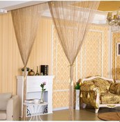 Resim Parlak Püsküllü Kapı Perdesi - 200x100cm Düğün & Kafe Dekorasyonu 