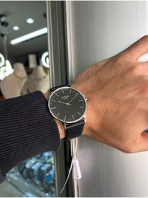 Resim Jg. Polo Club Erkek Kol Saati Yaprak Saat Deri Siyah Kordon Siyah 