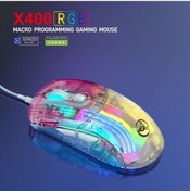 Resim Wenlin X400 Şeffaf Rgb Programlanabilir Oyun Mufunye Hxsj Faresi Aydınlatmalı 12800dpı 001 İi 001 