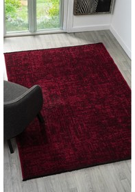 Resim Antik Bordo Halı Yıkanabilir Kaymaz Taban Şönil Kilim Dokuma Pamuk Taban Kilim 10115a Bordo 