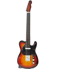 Resim El Yapımı 1/4 Ölçek Minyatür Gitar Fender Telecaster Yellowburst 