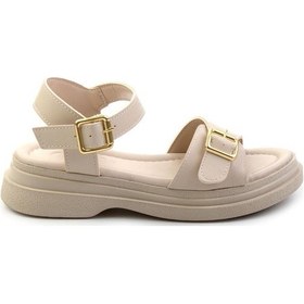 Resim Bej Kadın Sandalet K05761055109 Bej 