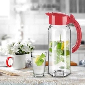 Resim Ozcmax Cam Sürahi Ala Jug 1500 ml 