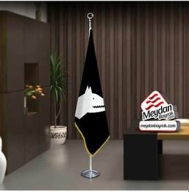Resim Göktürk Kağanlığı Bayrak -ofis -makam-toplantı Odaları -direkli -saçaklı Makam Bayrağı 1 