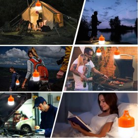 Resim Ayt Ledx LN-OR100G 100 Watt Type-C Şarjlı Taşınabilir Asma Kancalı Kamp Çadır Lambası LED Aydınlatma 1200MAH 3 Modlu 