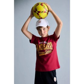 Resim DeFacto Galatasaray Kısa Kollu Pijama Üstü Şort Pijama Alt 2'li Pijama Takımı Erkek Çocuk H7340A826HS 