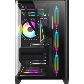 Resim Dragos Ocean Curved Pro Siyah 7x Argb Fan USB 3.0 750W 80+ Atx Gaming Atx Bilgisayar Kasası Siyah 