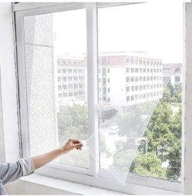 Resim Kolay Montajlı Tek Kanat Beyaz Pencere Sinekliği - 75 X 125 Cm 001 