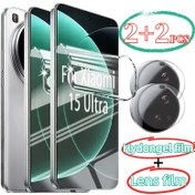 Resim 2 adet Yüksek Çözünürlüklü Hidrojel Film + 2 adet Yüksek Çözünürlüklü Lens Film Ekran Koruyucu ve Lens Koruyucu için Xiaomi 15 Ultra, 15 Pro, 15, 14T, 14T Pro, 13T, 13T Pro, 14 Ultra, 13 Ultra. 