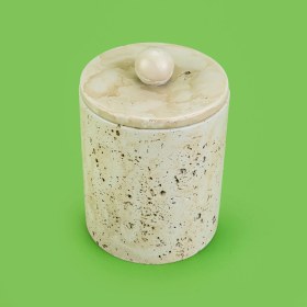 Resim Evidea Bath Traverten Görünümlü Çöp Kovası - Gri - 2 Lt 