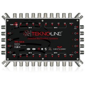 Resim Teknoline Zamak Multiswitch 10x8 Kaskatlı Uydu Dağıtım Santrali 