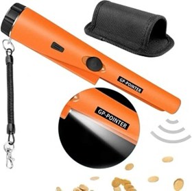 Resim Gmn-Pointer El Tipi Altın Gümüş Metal Dedektörü Alarmlı Taşıma Çantalı Pil Dahil Su Geçirmez Kılıflı 