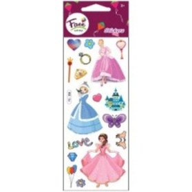 Resim Face Sticker Renkli Kabartma 3d Fc-208 
