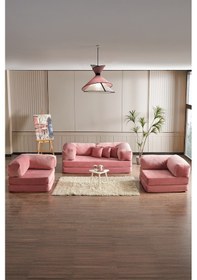 Resim Legom Avanos Aktivite Koltuğu Yatak Olabilen Çok Amaçlı Kanepe Koltuk Takımı Pudra Pudra 