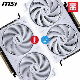 Resim Delixa Msı VGA Geforce Rtx 5060 8g Ventus 2x Oc Whıte RTX5060 8gb Gddr7 128B DX12 Pcıe 5.0 X16 (3xdp 1xhdmı 