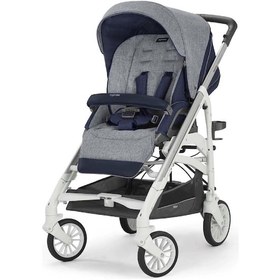 Resim Inglesina Trilogy Tek El Tek Hamle ile Katlanıp Açılan Çift Yön Bebek Arabası - Antigua Blue 