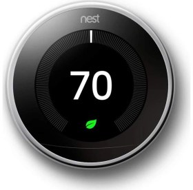 Resim Google Nest Learning Smart Thermostat 3rd Akıllı Termostat Krom 