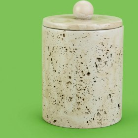 Resim Evidea Bath Traverten Görünümlü Çöp Kovası - Gri - 2 Lt 