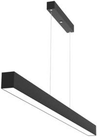 Resim Lineer 120cm SİYAH KASA Ledli Sarkıt Modern Led Avize, Salon, Mutfak, Masa Üstü Avize (4000K (GÜN IŞIĞI)) 