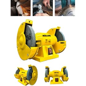 Resim Pro Müller 150 mm Çark Motoru Zımpara Balta Bıçak Bileme Makinesi Taş Motoru Taşlama 