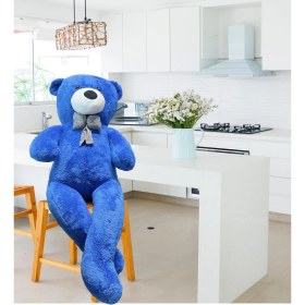 Resim Sole 140 cm Papyonlu Sevimli Peluş Ayı - Sevgiliye Özel Hediye, % 100 Yerli 