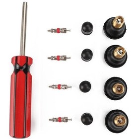 Resim Sones Araba Gövde Motosikletleri İçin Lastik Sökme Aleti + Lastik Valf Seti + Tr412 