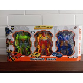 Resim Birlik Oyuncak Birlik Dönüşen Robot Oyuncak Araba Renkli Tasarım 3+ Yaş Erkek Çocuklar İçin 