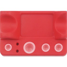 Resim Mufunye Kare Silikon Dövme Mürekkebi Pigment Bardak Tutucu Nakış Boya Kapakları Standı Microblading Kalem Rafı Kaş Makyaj Makinesi Aksesuarları 