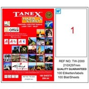Resim Tanex 210X297 Laser Etiket Tw-2000 