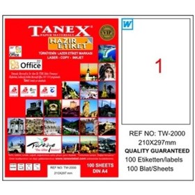 Resim Tanex 210X297 Laser Etiket Tw-2000 