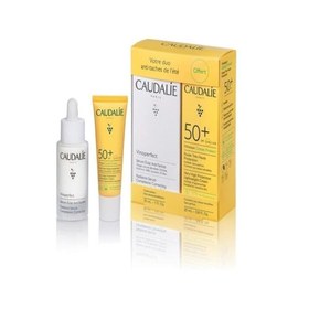 Resim Caudalie Vinoperfect Serum Suncare Set - Leke Karşıtı Etkili Serum 30 ml + Güneş Kremi SPF50 20 ml 