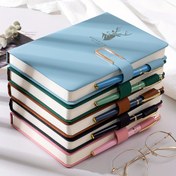 Resim A5 Premium Suni Deri Defter Toka Kapatmalı, 160 Sayfa - Ultra Pürüzsüz Yüzey, Su Geçirmez, Kare Izgara Kağıt Ev, Ofis ve Çalışma Kullanımı İçin 
