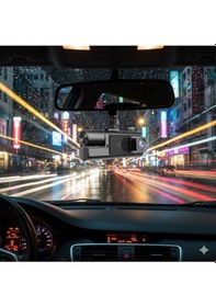 Resim Üç Kameralı Wifi Araç I Çi Kayıt Cihazı 1080p Ön I Ç Arka Gece Görüşlü Dashcam Tüm Araçlara Uyumlu 