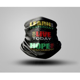 Resim Buffalo Yazı Tasarımlı Motorcu Buff Maske Outdoor Boyunluk Unisex Bandana 