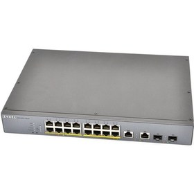 Resim Zyxel Gs1350 18Hp 18 Port Yönetilebilir Poe Switch 250 Watt 