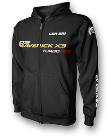 Resim Brp Can-Am Maverick X3 Ds Turbo RR Full Zip Hoodie - Gold / XL 