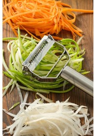 Resim Birinci Kalite Pratik Paslanmaz Çelik Turbo Jülyen Meyve Sebze Soyucu Kesici Doğrayıcı Mutfak Gereçleri 